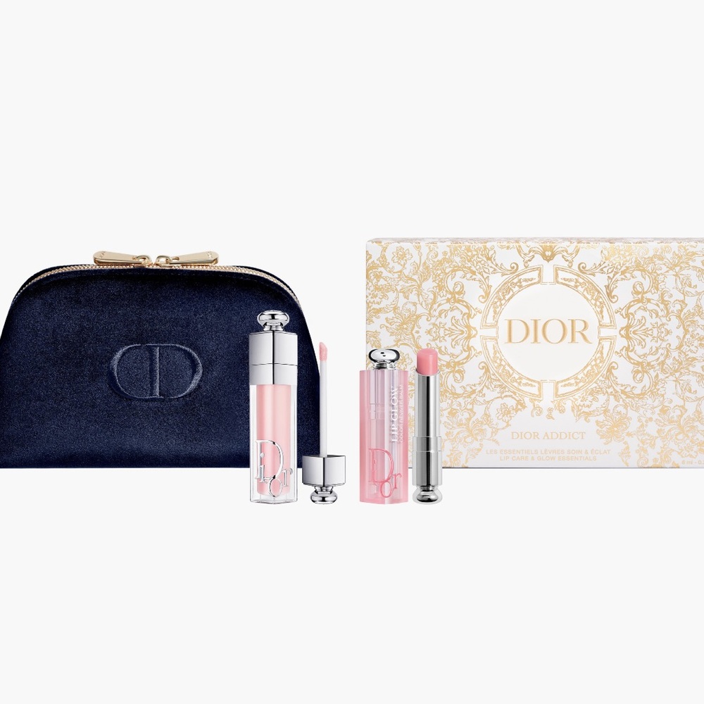 NIB Dior Addict LiP Makeup Set Limited
Edition velvet pouch authentic madeFrance